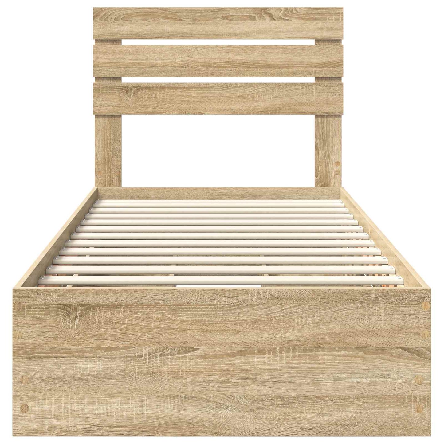 Bed Frame with Drawer Sonoma Oak 90 x 200 cm Engineer Wood