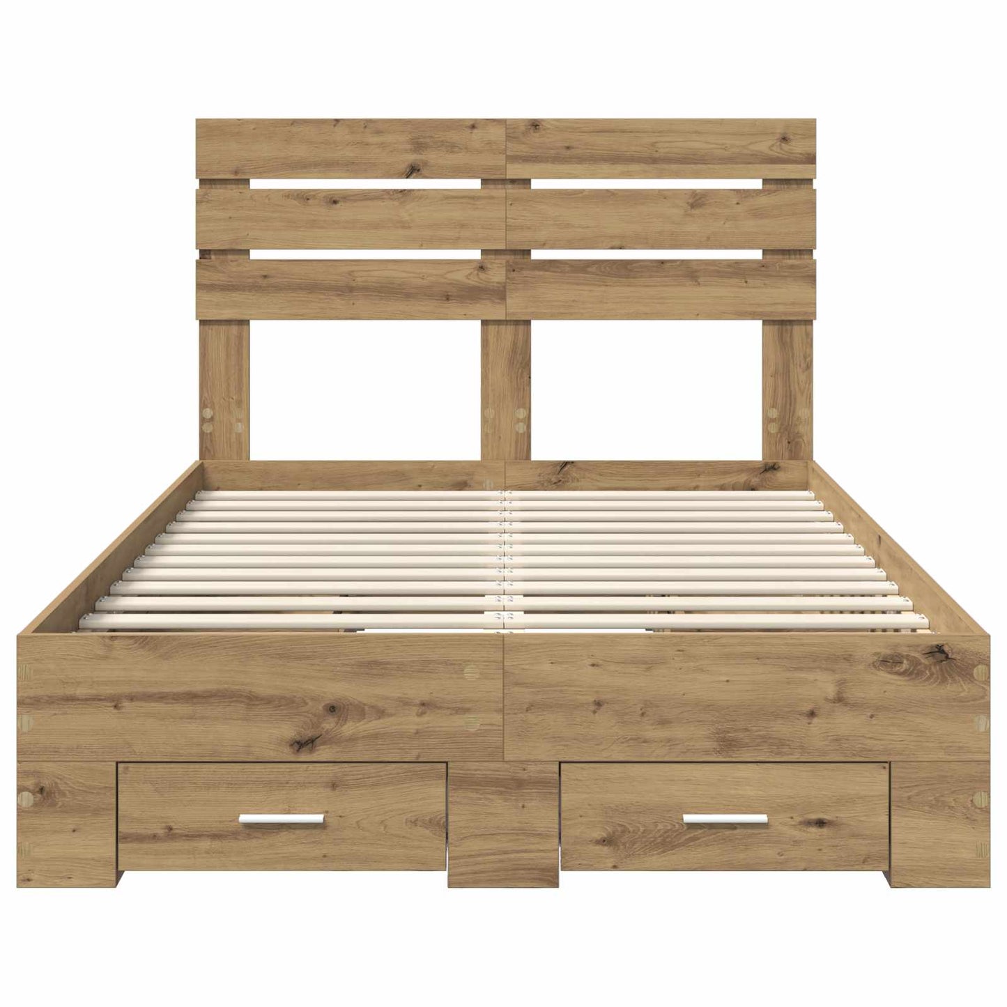 Bed Frame with Drawer Artisan Oak 120 x 190 cm Engineered Wood