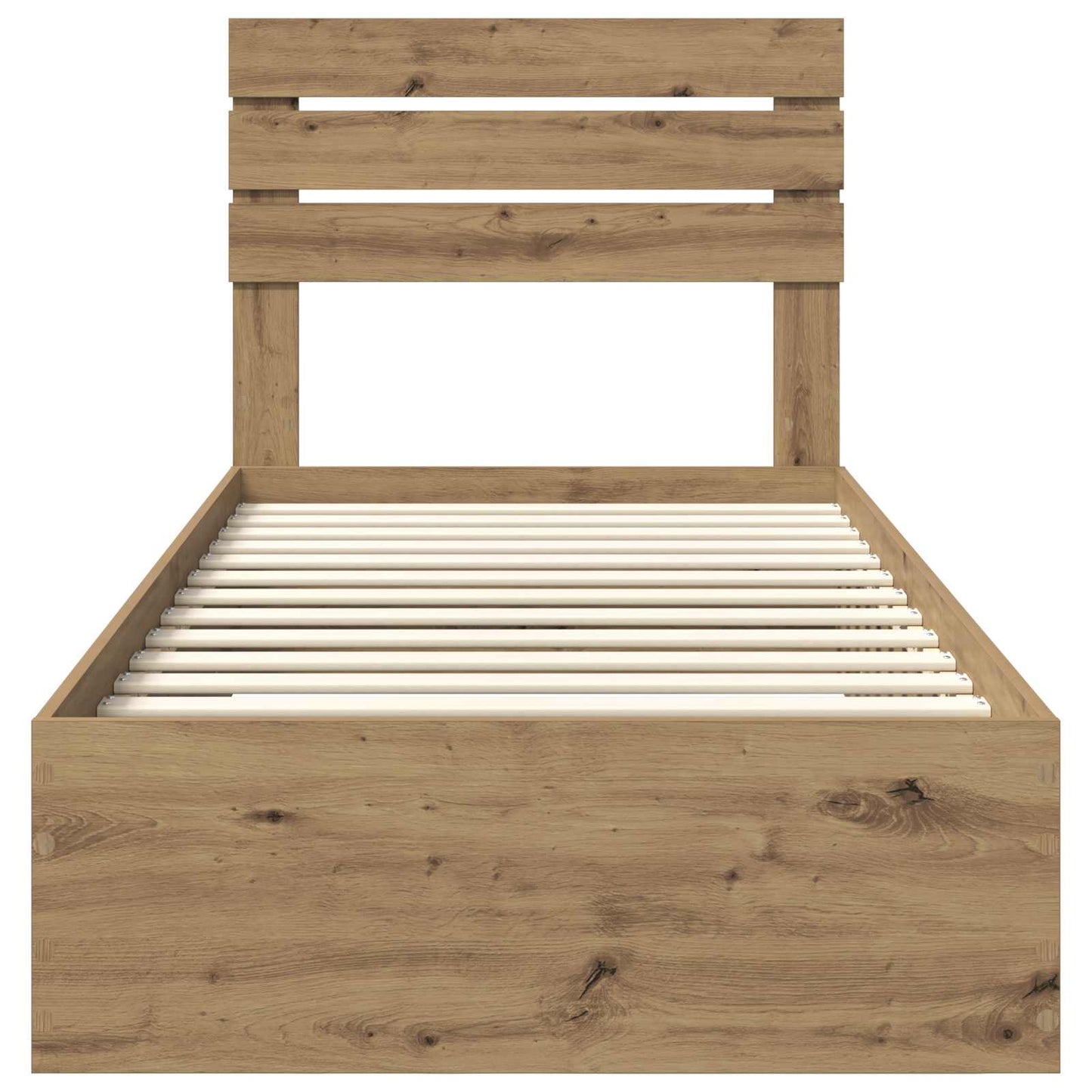 Bed Frame with Drawer Artisan Oak 90 x 190 cm Engineered Wood