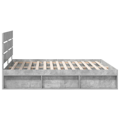 Bed Frame with Headboard Concerte 180 x 200 cm Solid Pine Wood