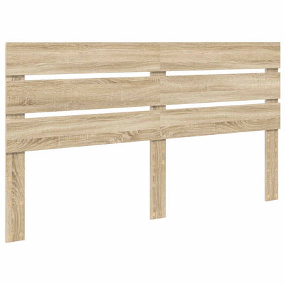 Bed Frame with Headboard Sonoma 160 x 200 cm Solid Pine Wood