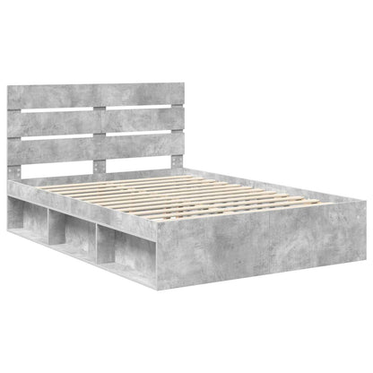 Bed Frame with Headboard Concerte 160 x 200 cm Solid Pine Wood