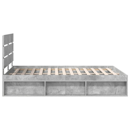 Bed Frame with Headboard Concerte 160 x 200 cm Solid Pine Wood