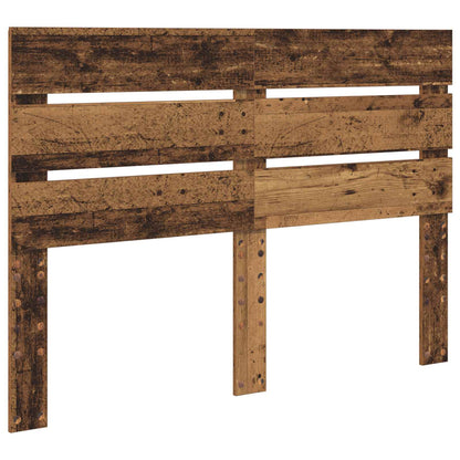 Bed Frame with Headboard Old Wood 150 x 200 cm Solid Pine Wood