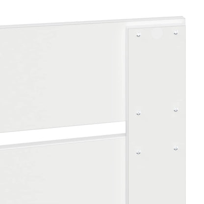Bed Frame with Headboard White 140 x 200 cm Solid Pine Wood