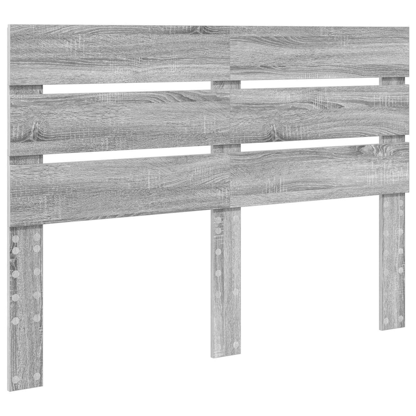 Bed Frame Grey Sonoma 140 x 200 cm Solid Pine Wood