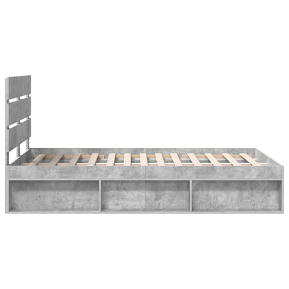 Bed Frame with Headboard Concerte 120 x 200 cm Solid Pine Wood