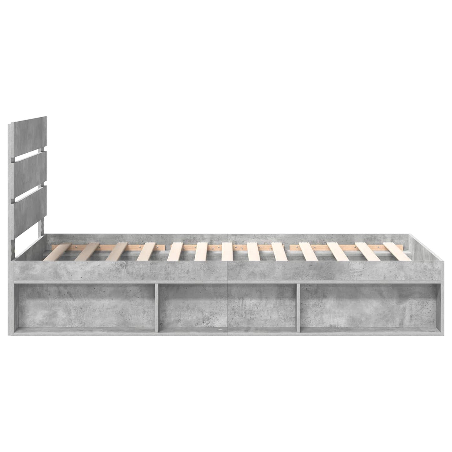 Bed Frame with Headboard Concerte 90 x 200 cm Solid Pine Wood