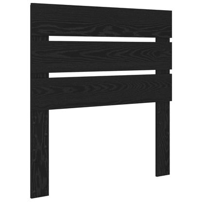 Bed Frame with Headboard Black 90 x 190 cm Solid Pine Wood