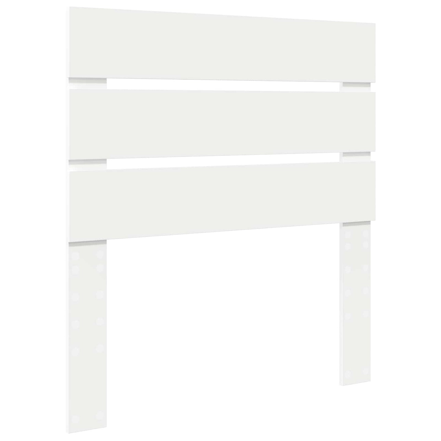Bed Frame with Headboard White 75 x 190 cm Solid Pine Wood