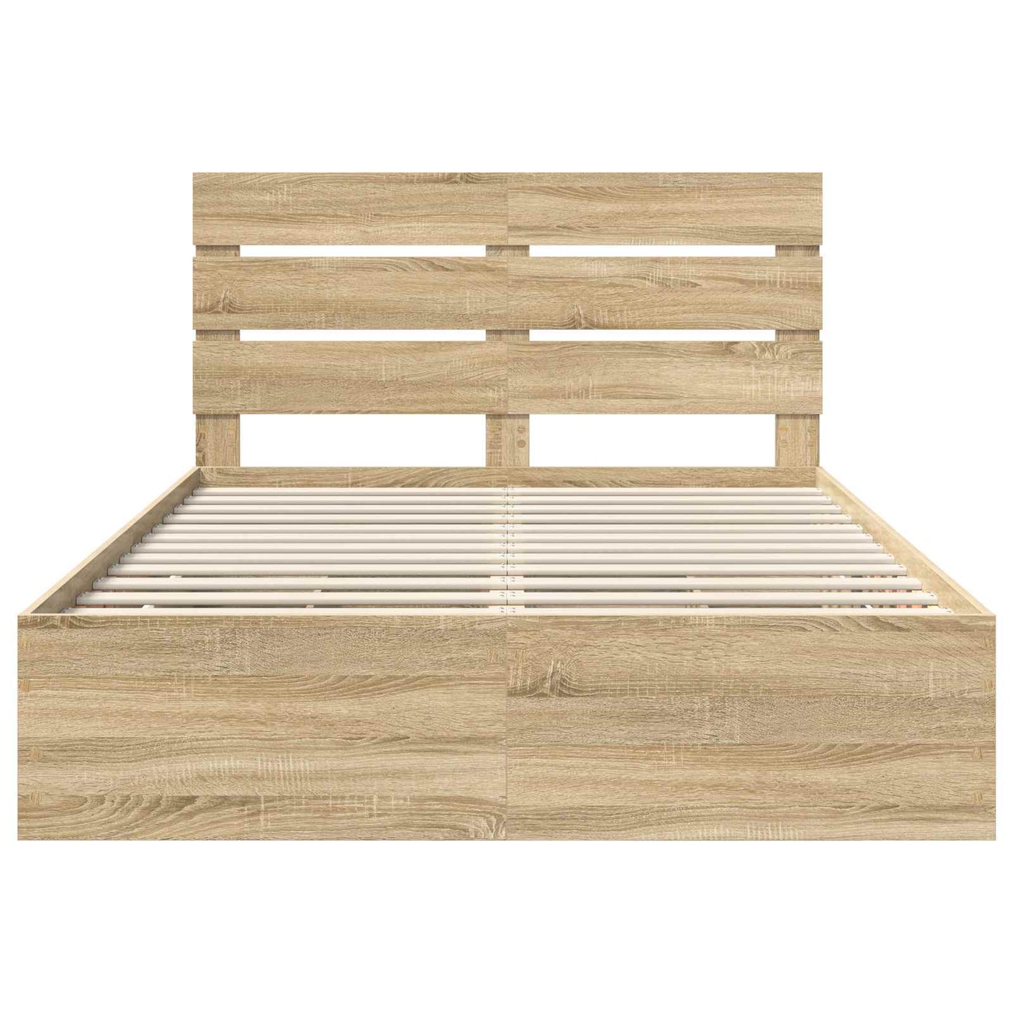Bed Frame with Drawer Sonoma Oak 140 x 200 cm Engineer Wood
