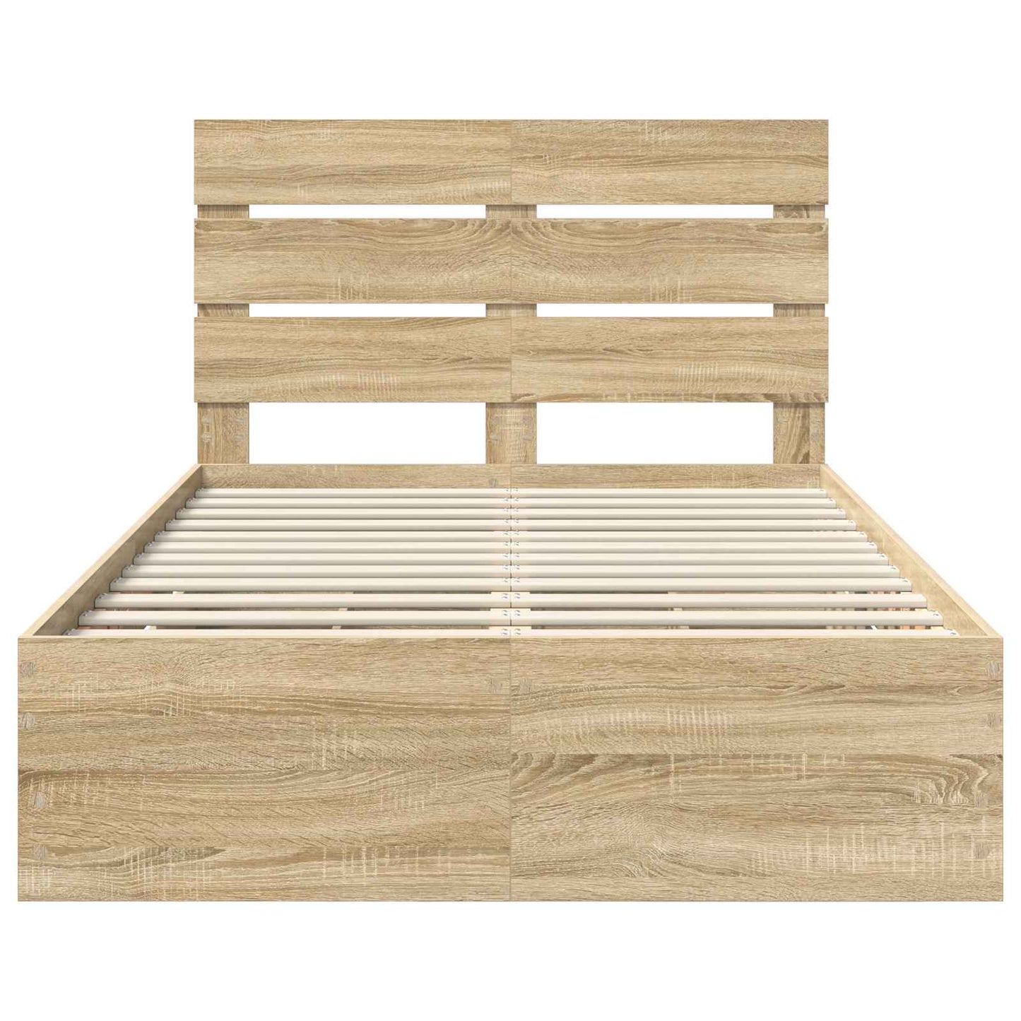 Bed Frame with Drawer Sonoma Oak 120 x 190 cm Engineer Wood
