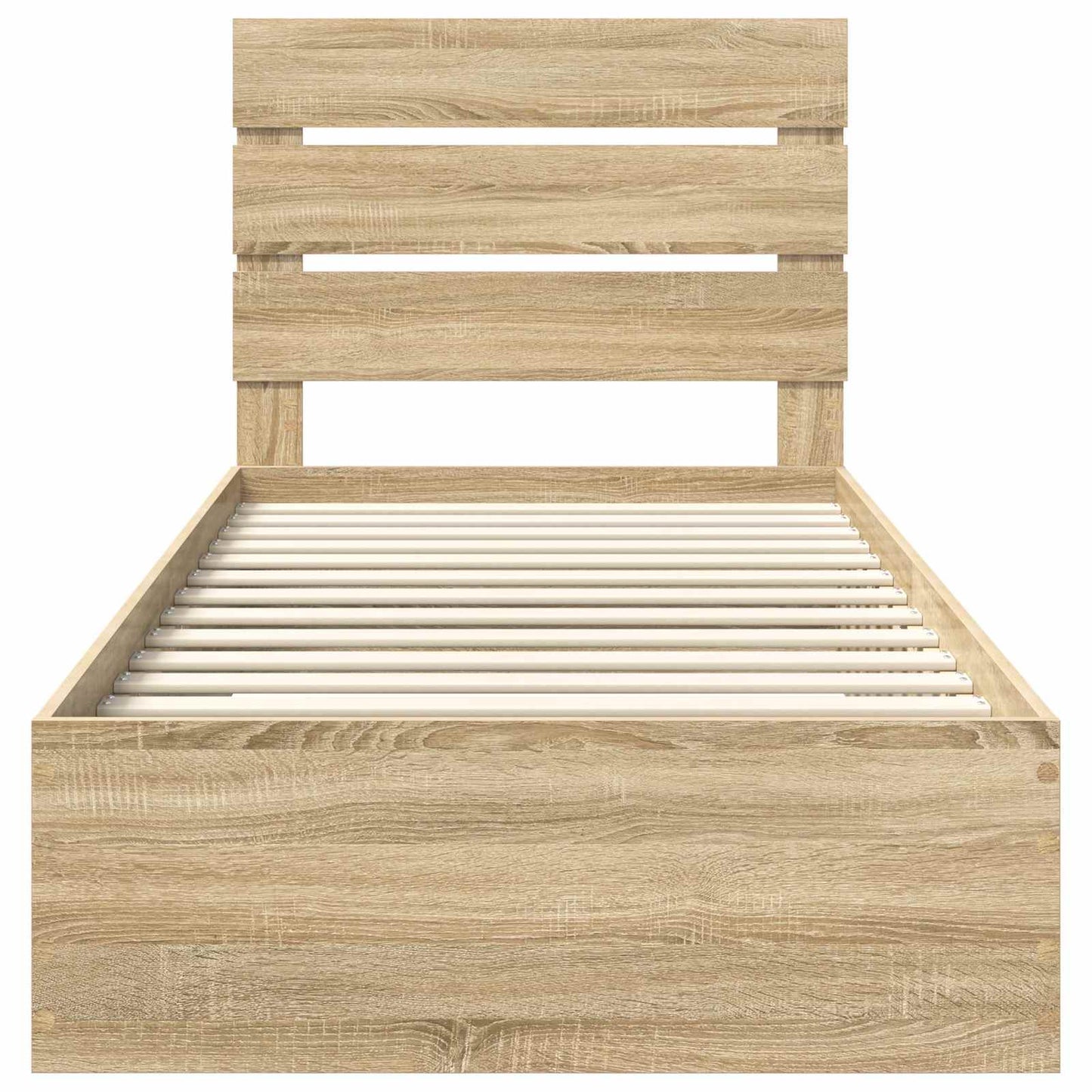 Bed Frame with Drawer Sonoma Oak 100 x 200 cm Engineered Wood