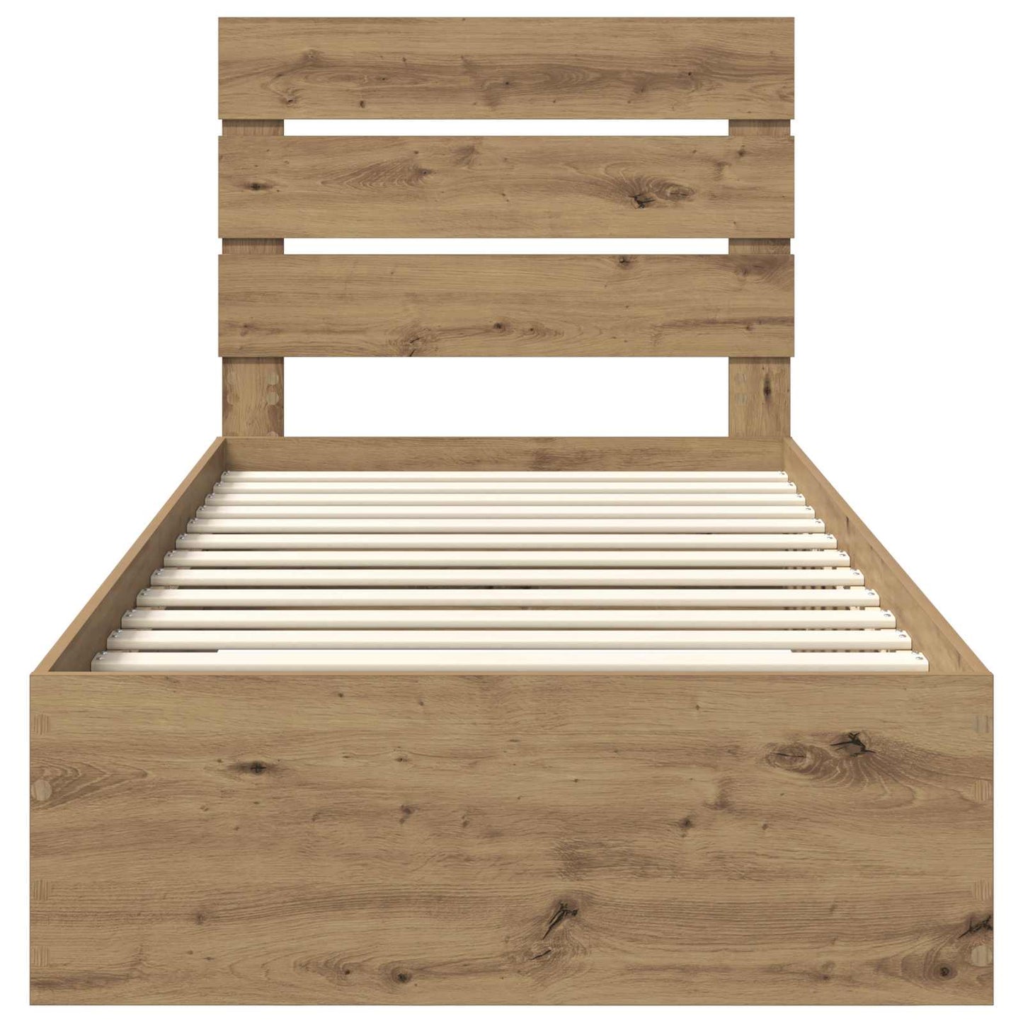 Bed Frame with Drawer Artisan Oak 90 x 200 cm Engineered Wood