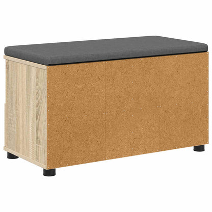 Hall Bench with Cushion with Drawer Sonoma Oak 80 x 38 x 46 cm