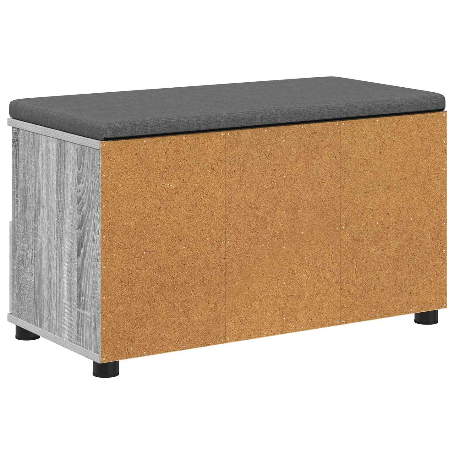 Hall Bench with Cushion with Drawer Grey Sonoma 80 x 38 x 46 cm