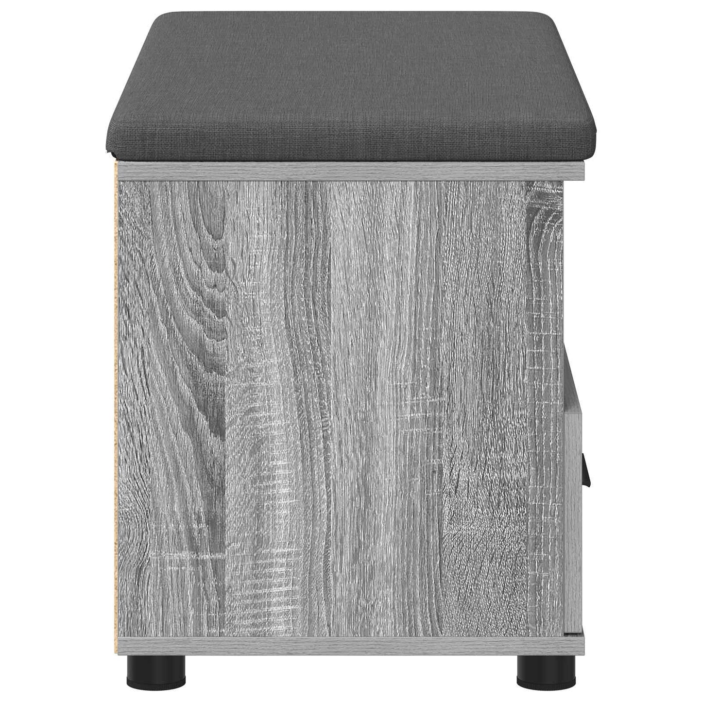 Hall Bench with Cushion with Drawer Grey Sonoma 80 x 38 x 46 cm