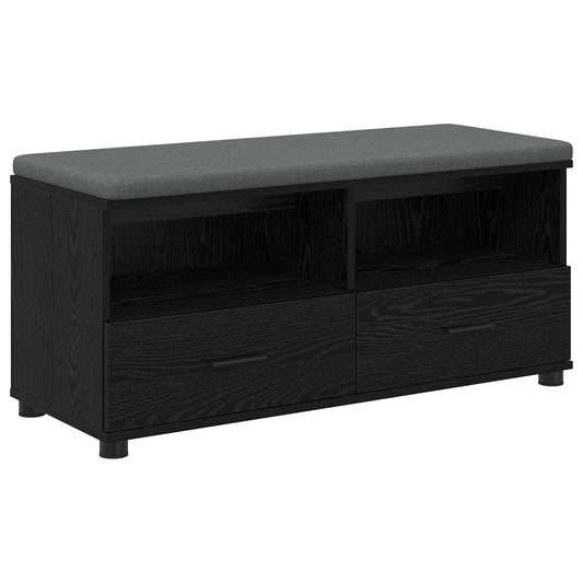 Hall Bench Black Oak 100 x 38 x 46 cm