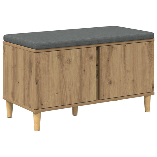 Hall Bench Artisan Oak 80 x 38 x 46 cm