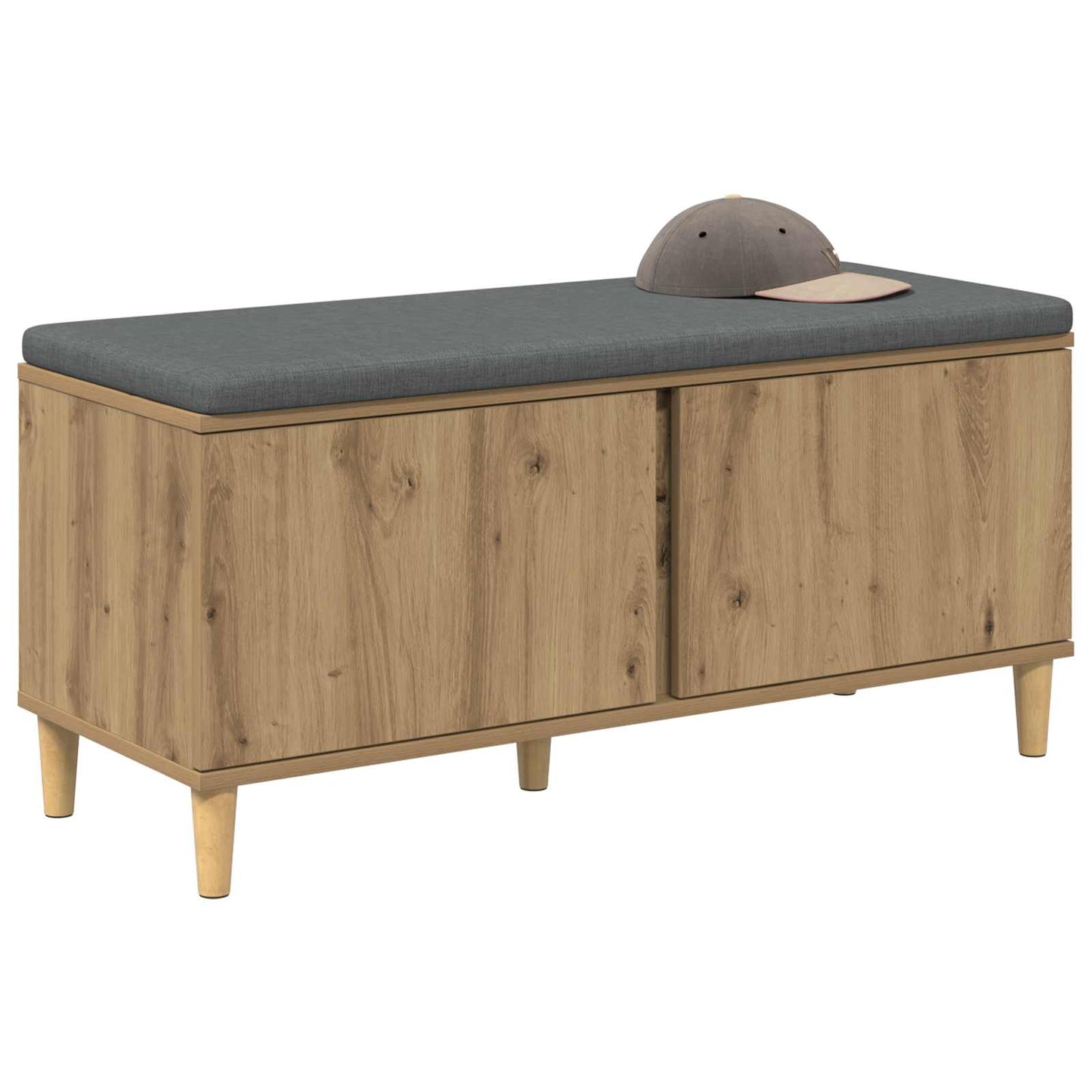 Hall Bench Artisan Oak 100 x 38 x 46 cm