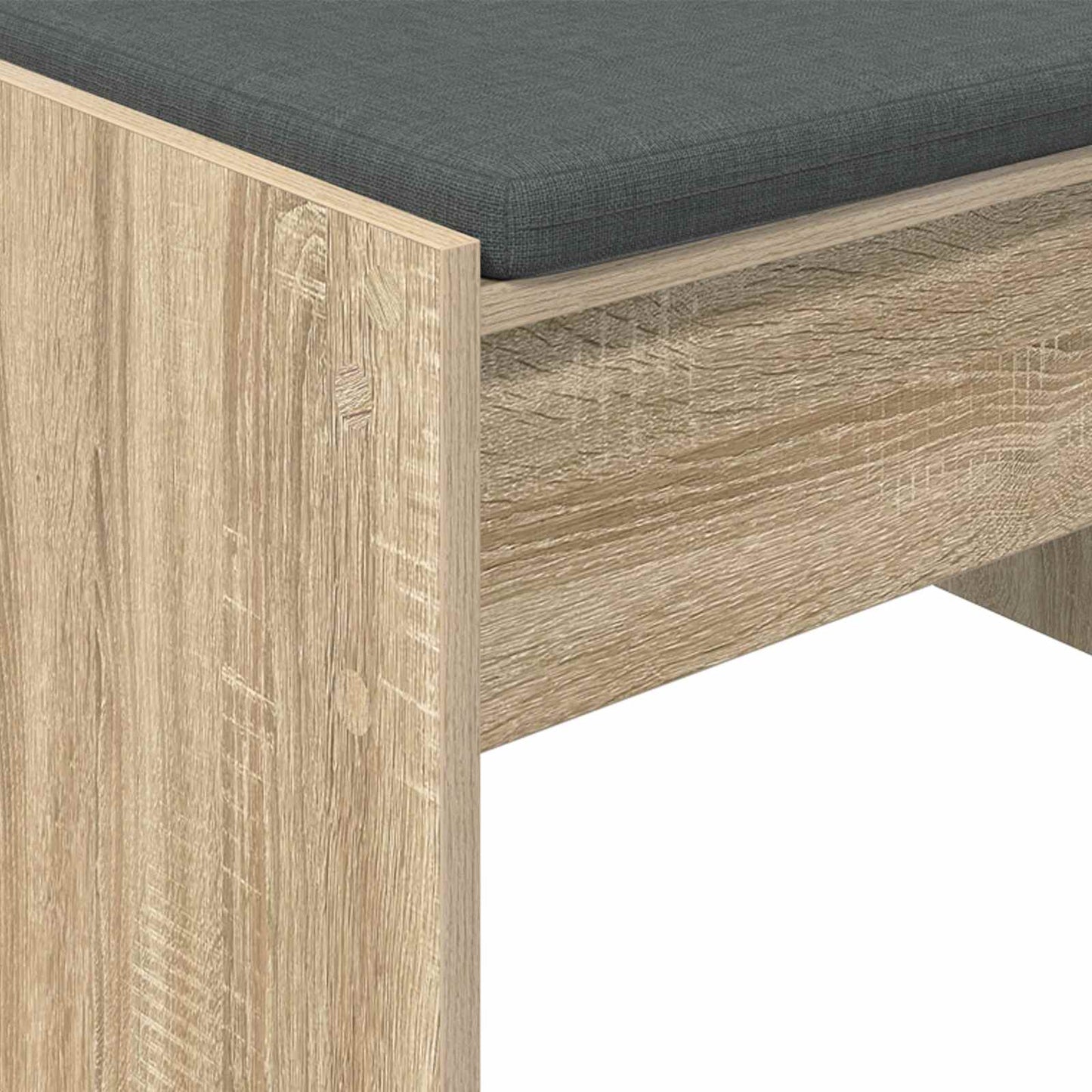 Hall Bench with Cushion Sonoma Oak 103 x 38 x 40 cm