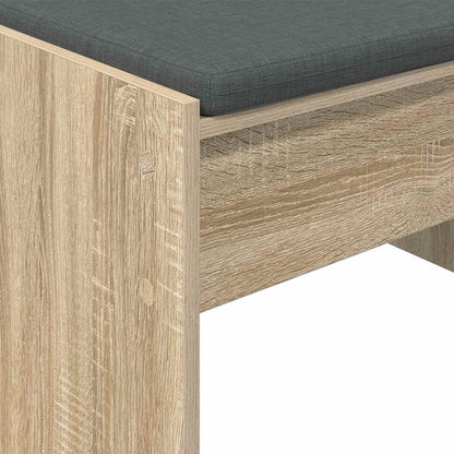 Hall Bench with Cushion Sonoma Oak 103 x 38 x 40 cm