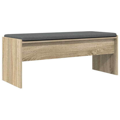 Hall Bench with Cushion Sonoma Oak 103 x 38 x 40 cm