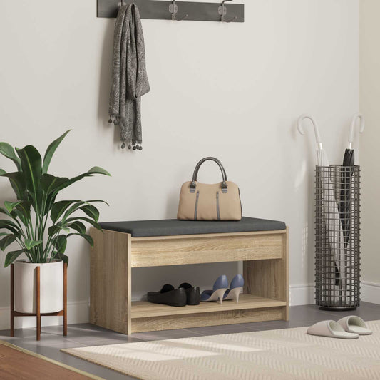 Hall Bench Sonoma Oak 83 x 38 x 45 cm