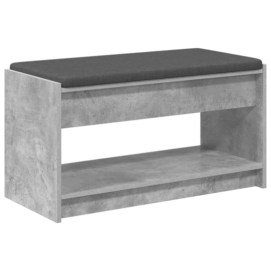 Hall Bench Concrete Grey 83 x 38 x 45 cm