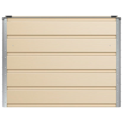 Planter Ivory 100 x 40 x 75 cm Steel