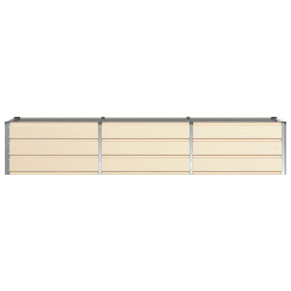 Planter Ivory 240 x 80 x 45 cm Steel