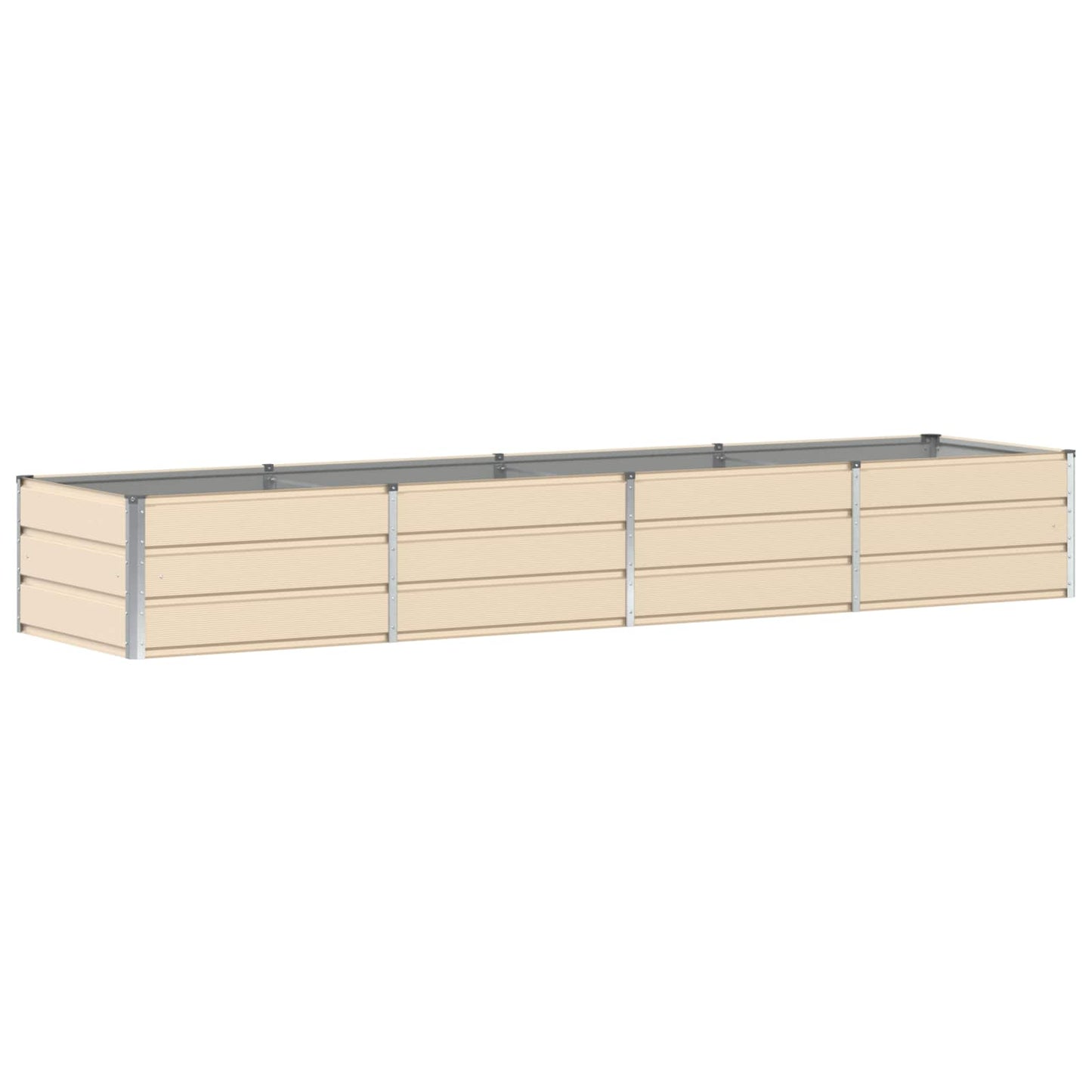 Planter Ivory 320 x 80 x 45 cm Steel