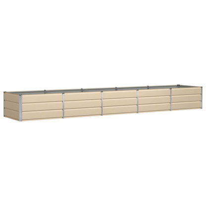 Planter Ivory 400 x 80 x 45 cm Steel