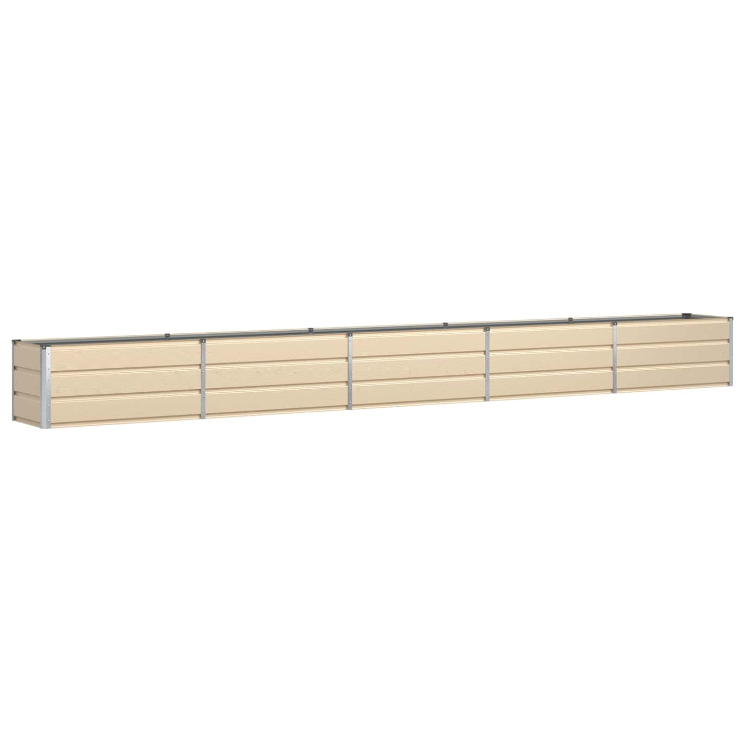 Planter Ivory 480 x 50 x 45 cm Galvanised Steel
