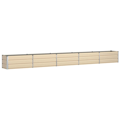 Planter Ivory 480 x 50 x 45 cm Galvanised Steel
