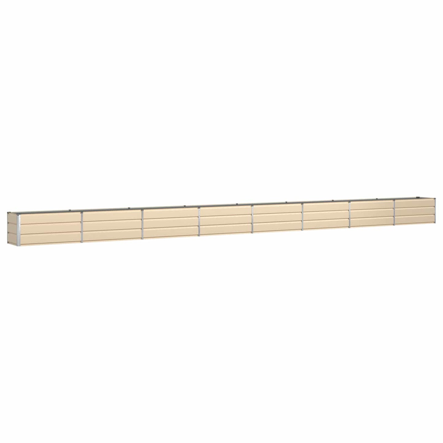 Planter Ivory 770 x 50 x 45 cm Galvanised Steel