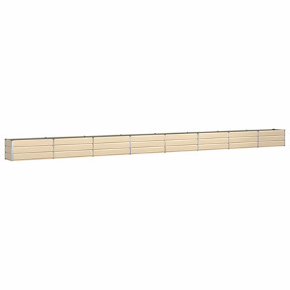 Planter Ivory 770 x 50 x 45 cm Galvanised Steel