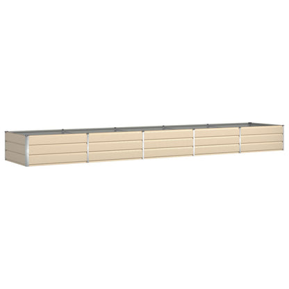 Planter Ivory 480 x 100 x 45 cm Galvanised Steel