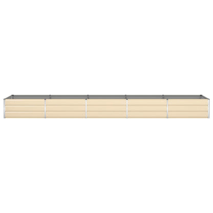 Planter Ivory 480 x 100 x 45 cm Galvanised Steel