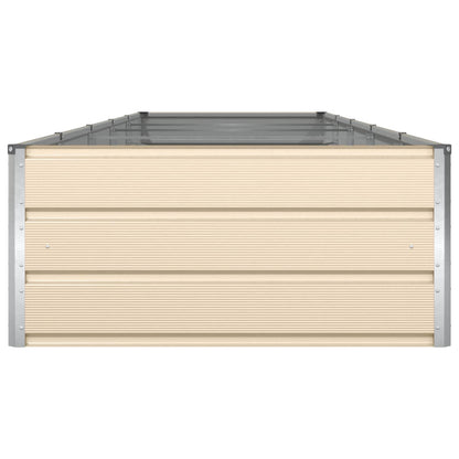 Planter Ivory 480 x 100 x 45 cm Galvanised Steel