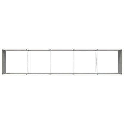 Planter Ivory 480 x 100 x 45 cm Galvanised Steel