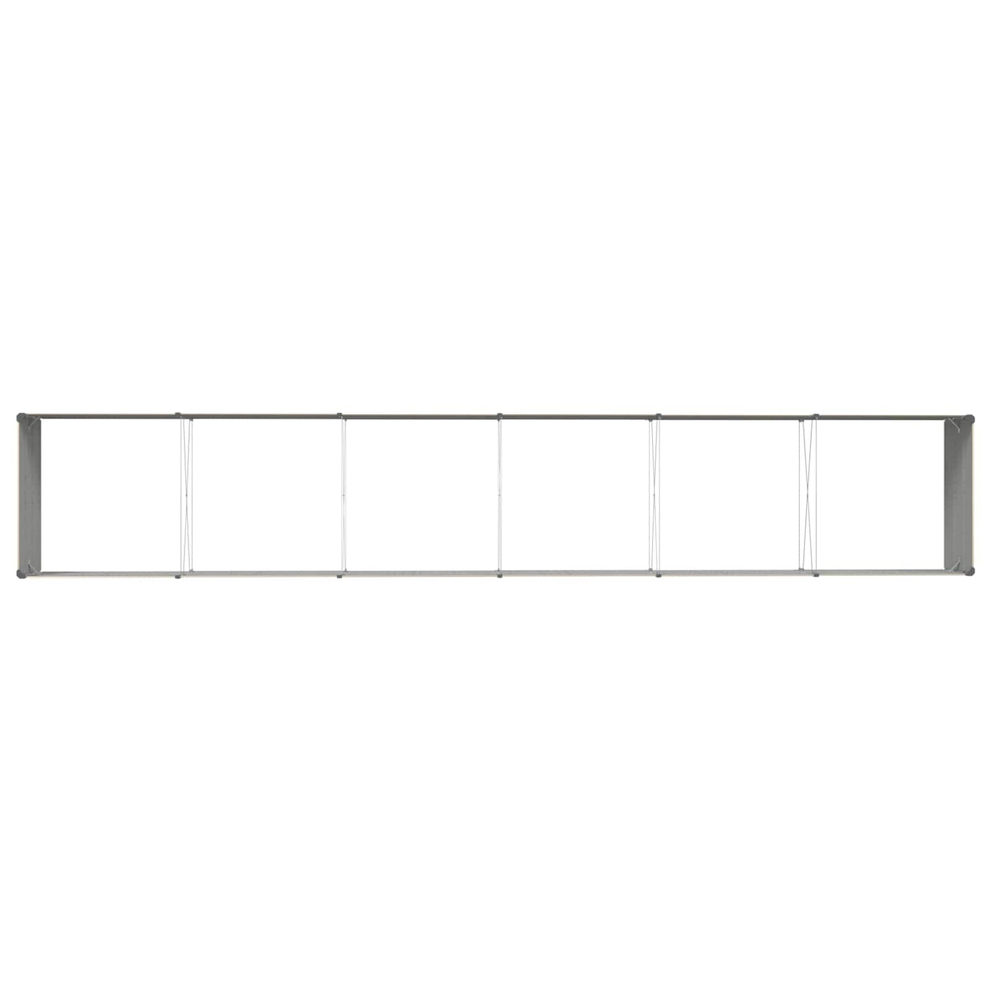 Planter Ivory 580 x 100 x 45 cm Galvanised Steel