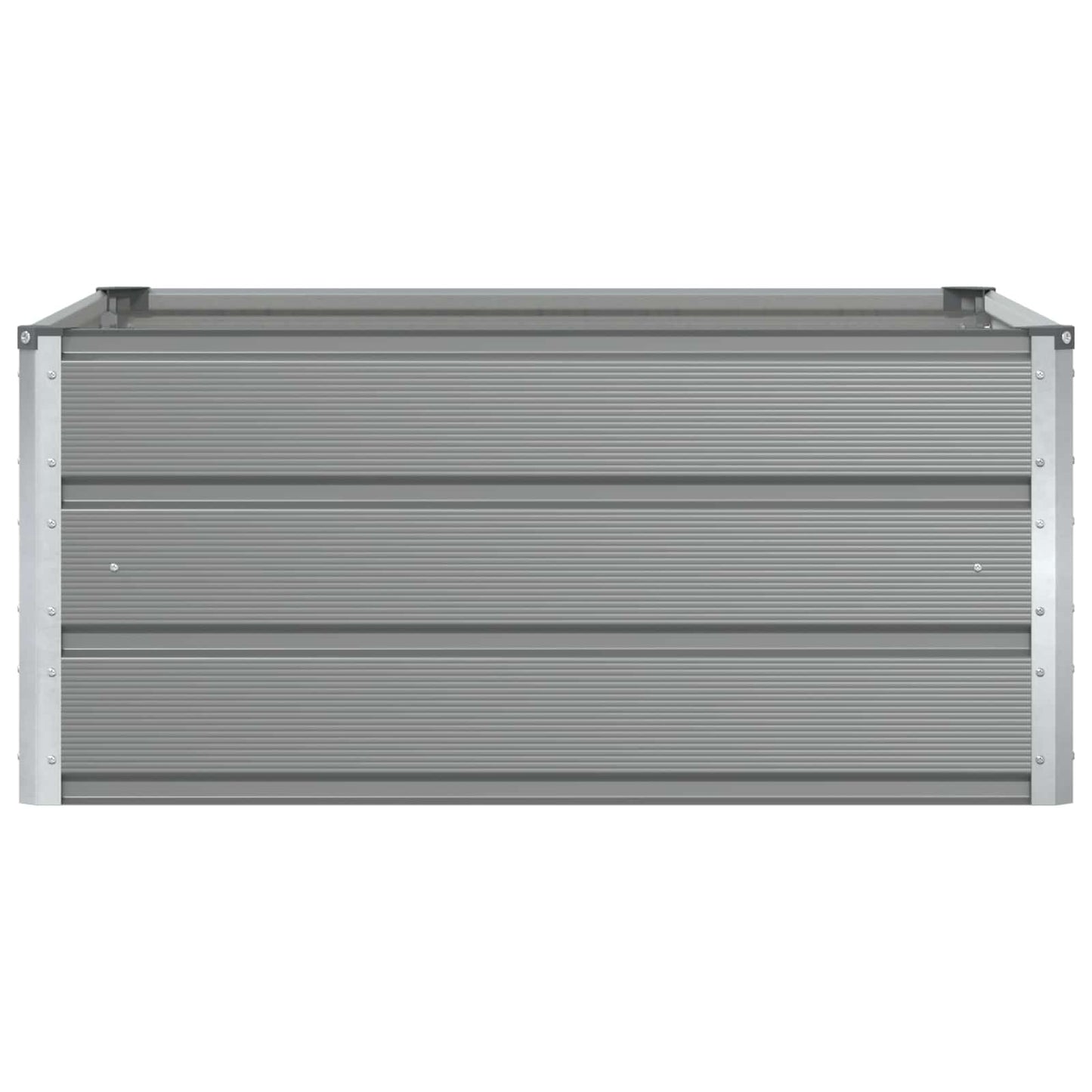 Planter Light Grey 100 x 100 x 45 cm Steel