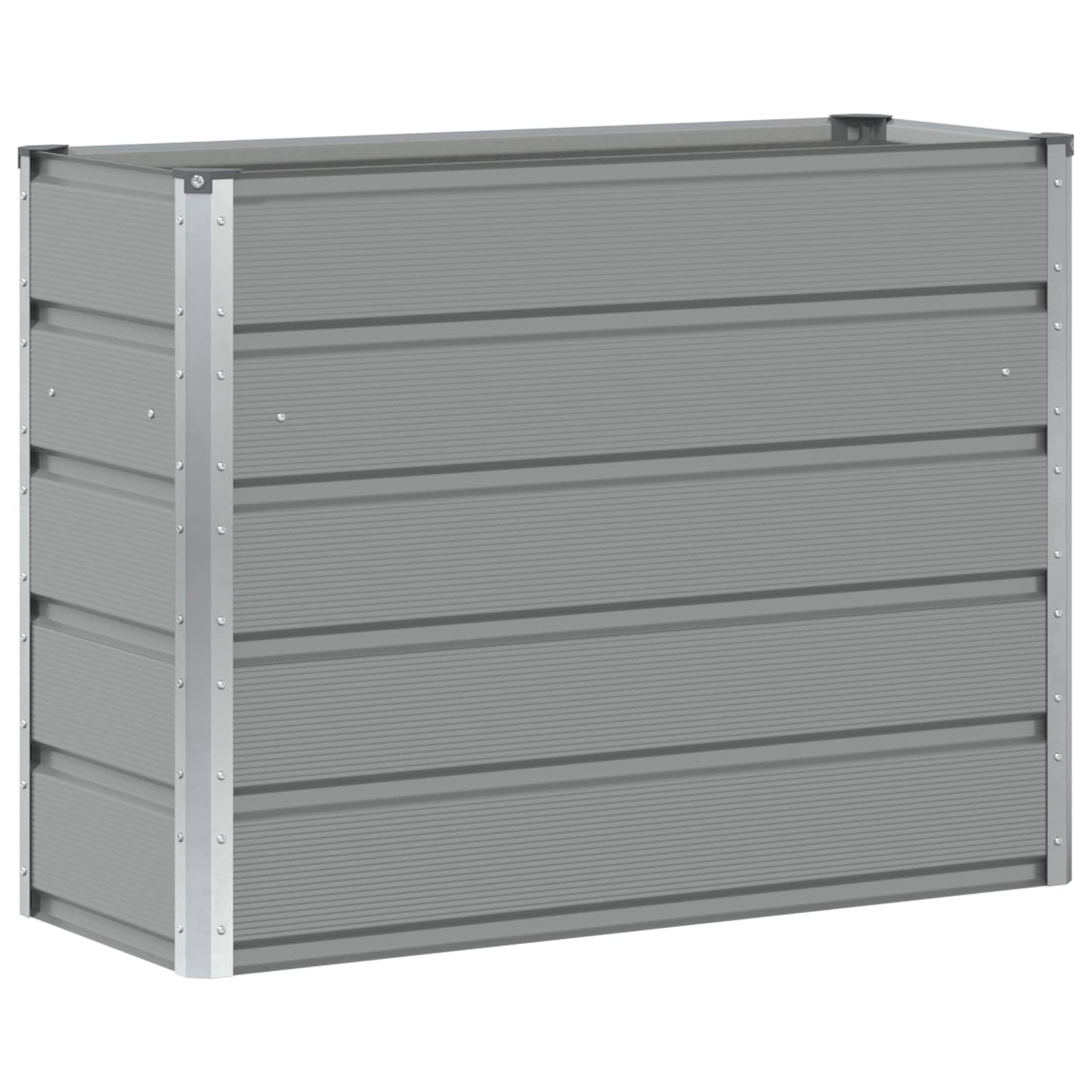 Planter Light Grey 100 x 40 x 75 cm Steel
