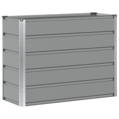 Planter Light Grey 100 x 40 x 75 cm Steel