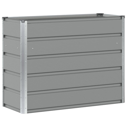 Planter Light Grey 100 x 40 x 75 cm Steel