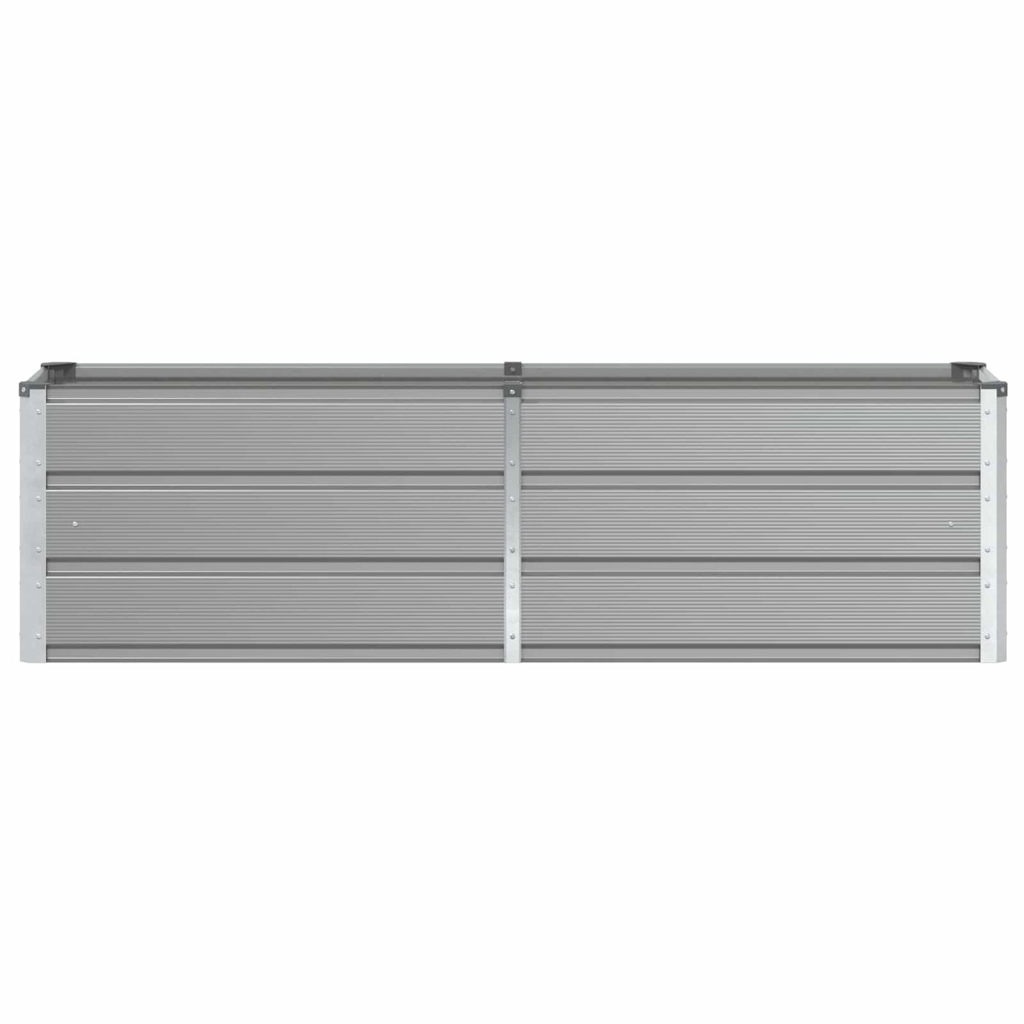 Planter Light Grey 160 x 40 x 45 cm Steel