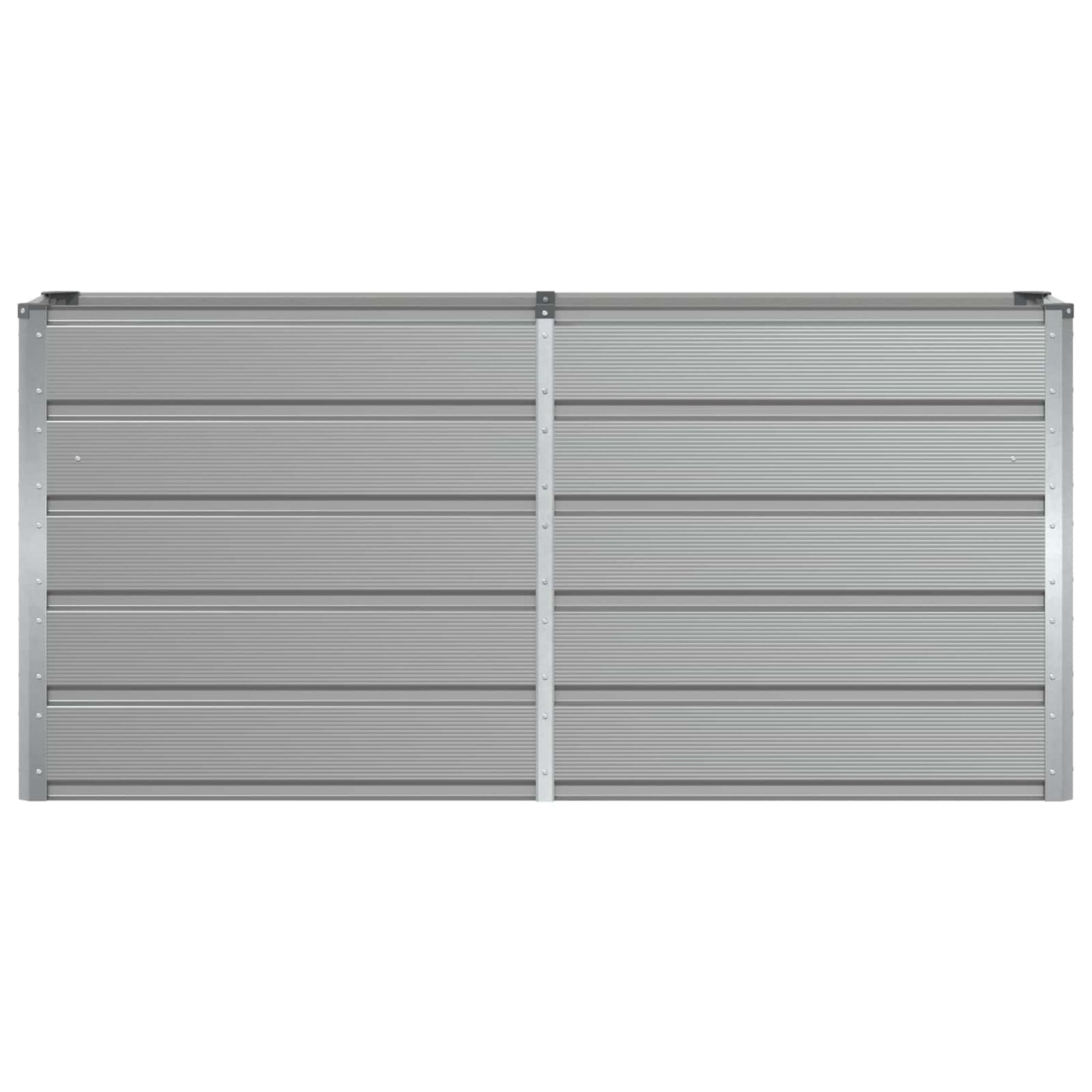 Planter Light Grey 160 x 40 x 75 cm Steel