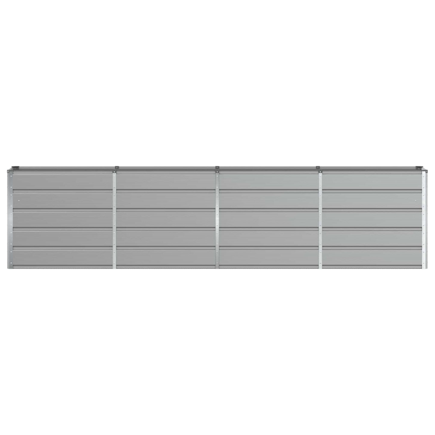 Planter Light Grey 320 x 40 x 75 cm Steel