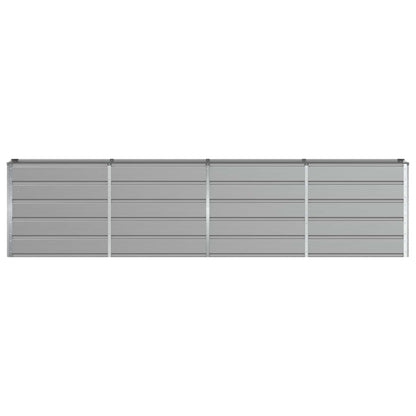 Planter Light Grey 320 x 40 x 75 cm Steel